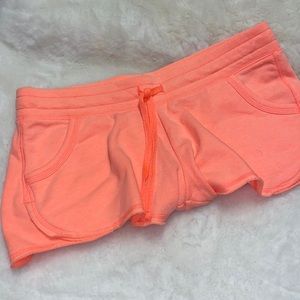 NEVER WORN Bright coral old navy booty sweat shorts.
